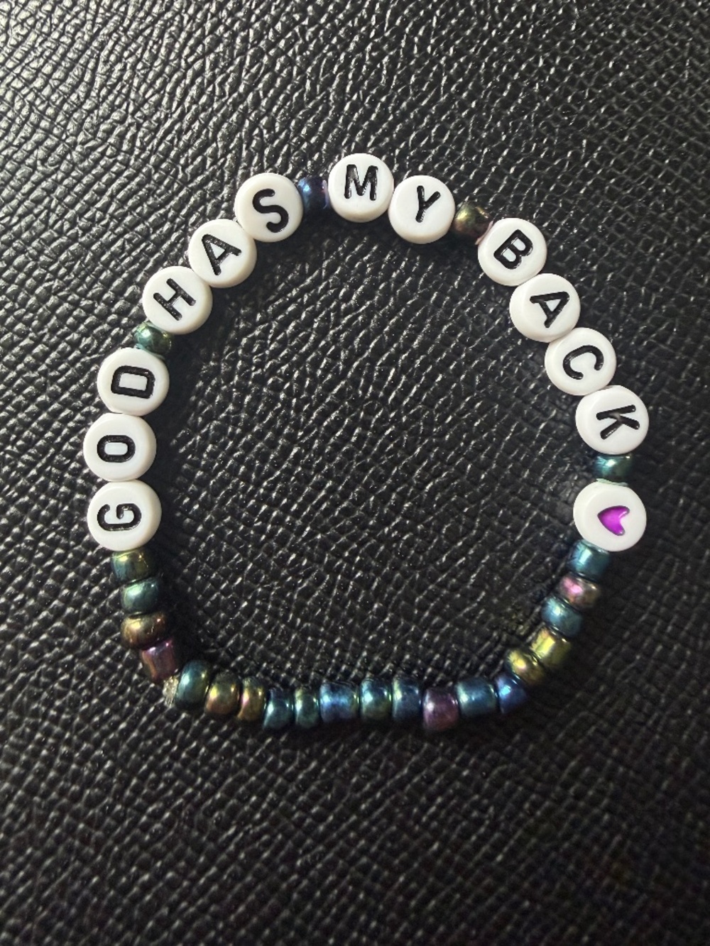 God has my back bracelet